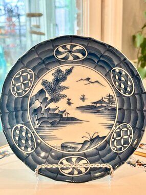 Vintage Japanese Porcelain Blue & White dish